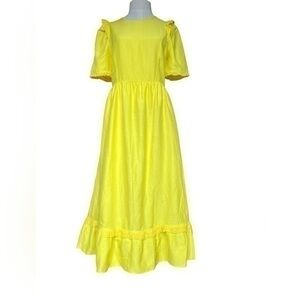 Le Fou by Wilfred Aimery yellow Dress size 8.